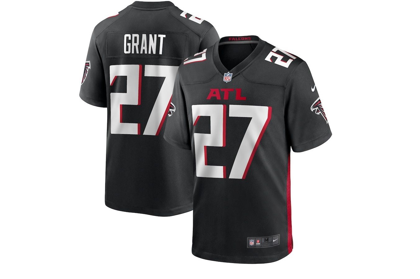 Men Atlanta Falcons #27 Richie Grant Nike Black Game NFL Jersey->atlanta falcons->NFL Jersey